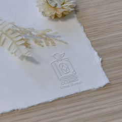 Bookplate bird on book