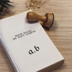 Old initials stamp