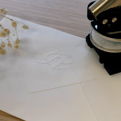Elegant letter dry stamp