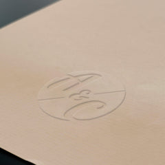 Round embossed dry stamp