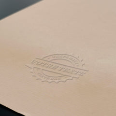 Retro dry stamp with 3 texts