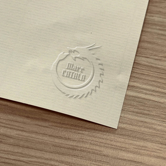 Circle dragon dry stamp