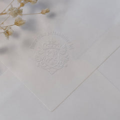 Medieval coat of arms dry stamp