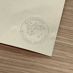 Bookplate of a flowering branch