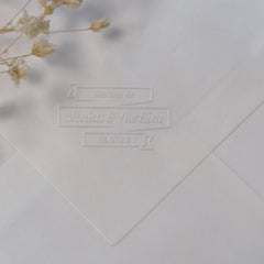 Dry stamp wedding banner