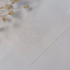 Heart print ornaments
