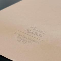 Embossing line address