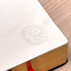 Snowy Mountain Bookplate Embosser