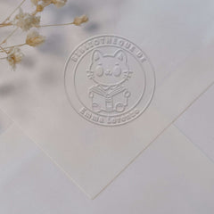 Cat reader ex-libris embosser