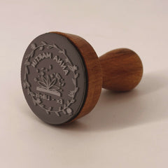 Ex-libris stamp, plant-based book