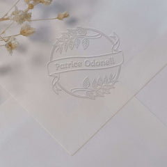 Plant-based name tag embosser