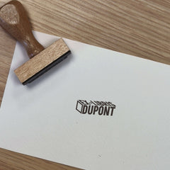 Ex-Libris stamp with 3D effect