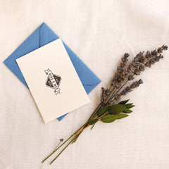 Retro wedding stamp