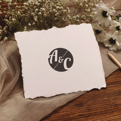 Round embossed stamp