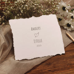 Double Heart Wedding Stamp