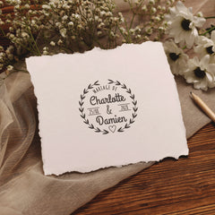 Heart-shaped decorative stamp
