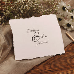 Wedding stamp names &amp; date