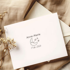 Peaceful Moon Birth Stamp
