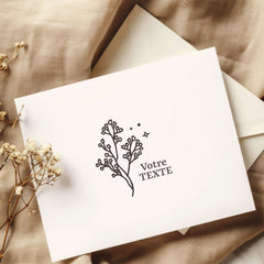 Plant stamp drawing