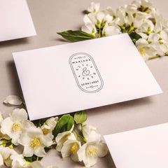 Elegant wedding stamp