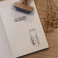 Plant-Based Ex-Libris Stamp