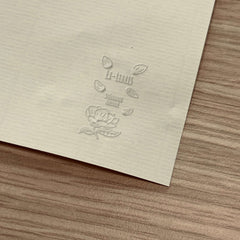 Rose petal bookplate embosser