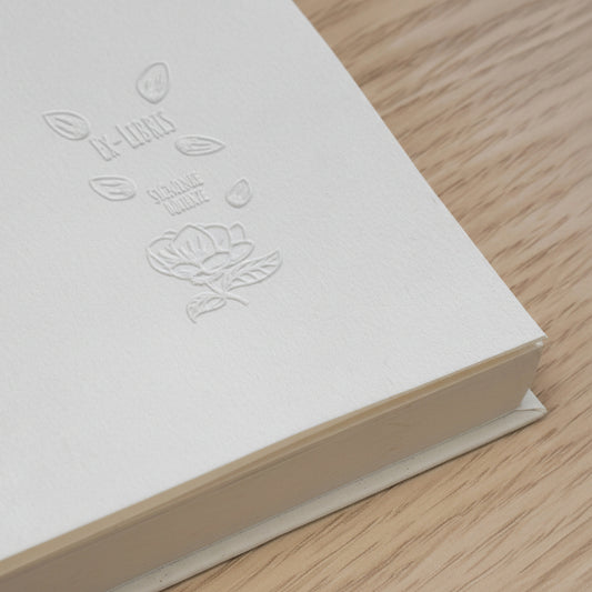 Rose petal bookplate embosser
