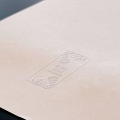 Embossing bookplate with decorative roses