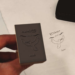 Peace dove baptism stamp