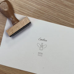 Baptism stamp little angel