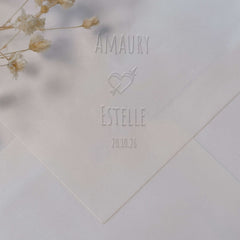 Double Heart Wedding Embosser