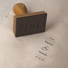 Simple and elegant wedding stamp
