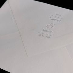 Simple and elegant wedding embosser