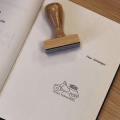 Scooter book stamp