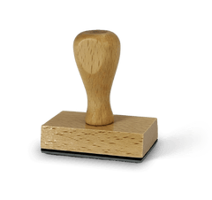 Wooden Rectangular Stamp 4x6 cm
