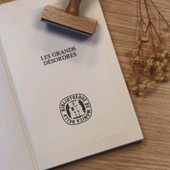 Circle Ex-libris stamp