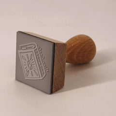 Ex-libris stamp, large book