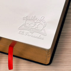 Bookplate: Nap on a book
