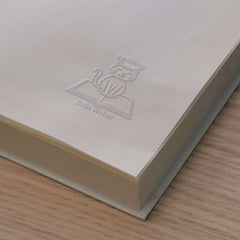 Cat bookplate on book
