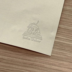Bookplate dog on book