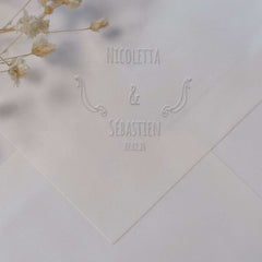 Wedding ribbon embosser