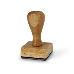 Square Wooden Stamp 4x4 cm